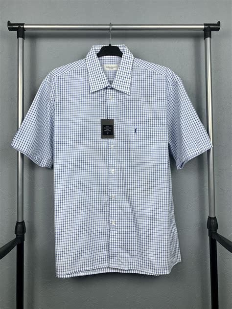 ysl mens short sleeve shirt|YSL formal shirts.